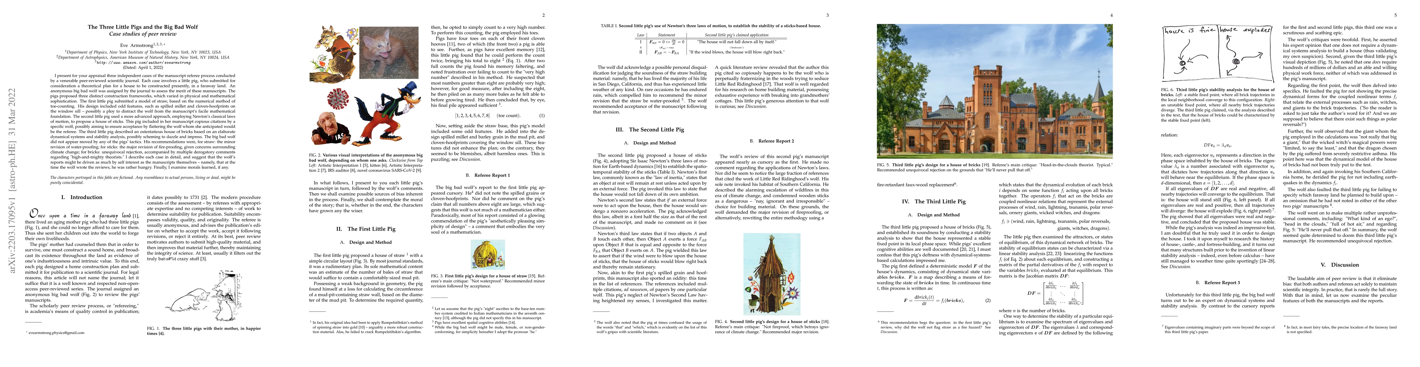 Thumbnail for The Three Little Pigs and the Big Bad Wolf: Case Studies of Peer Review