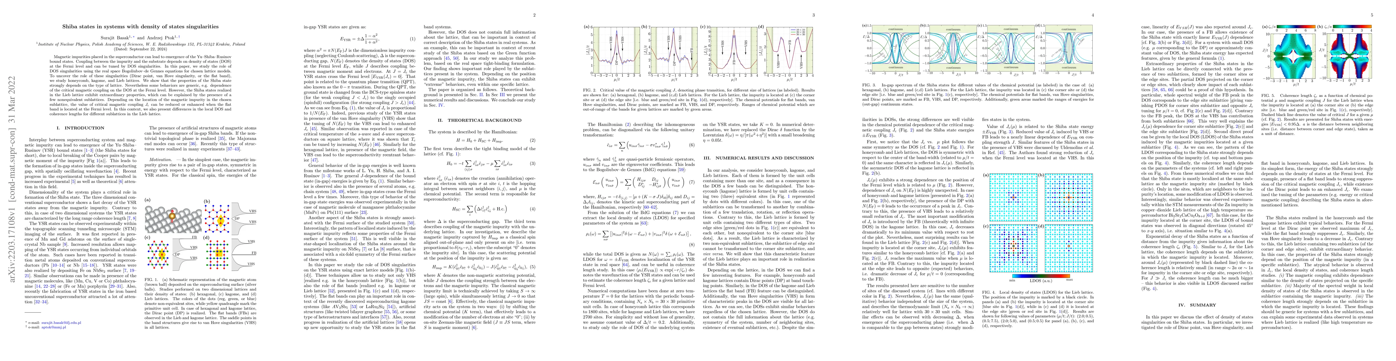 Thumbnail for Shiba states in systems with density of states singularities