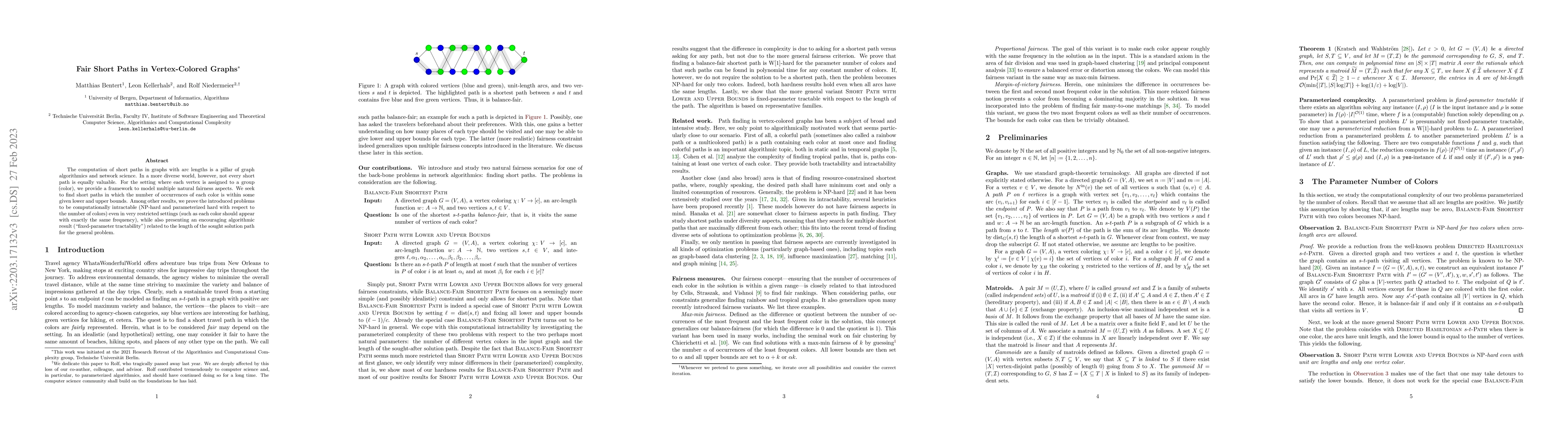 Thumbnail for Fair Short Paths in Vertex-Colored Graphs