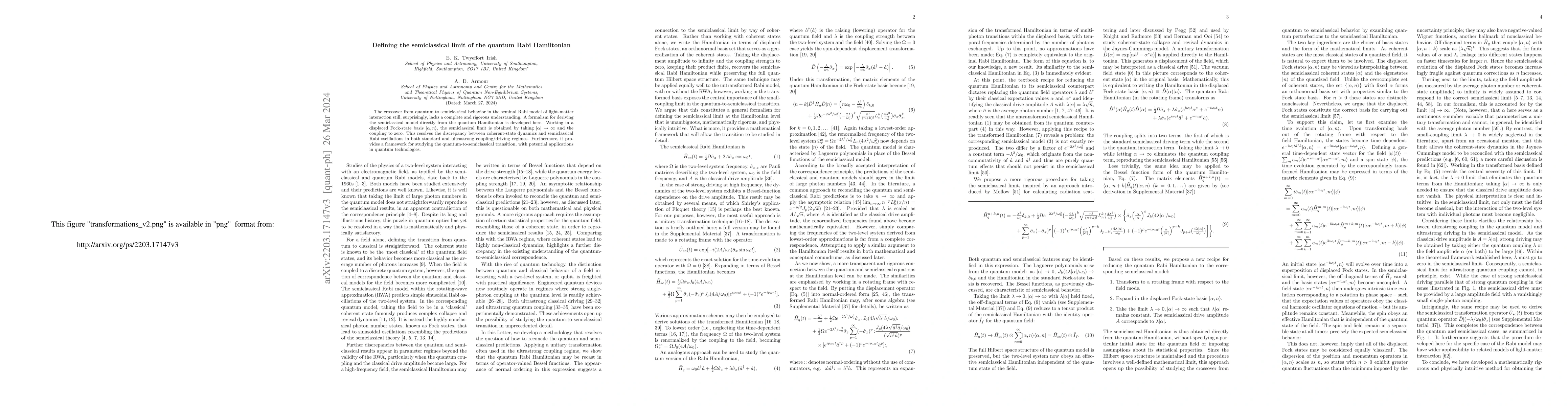 Thumbnail for Defining the semiclassical limit of the quantum Rabi Hamiltonian