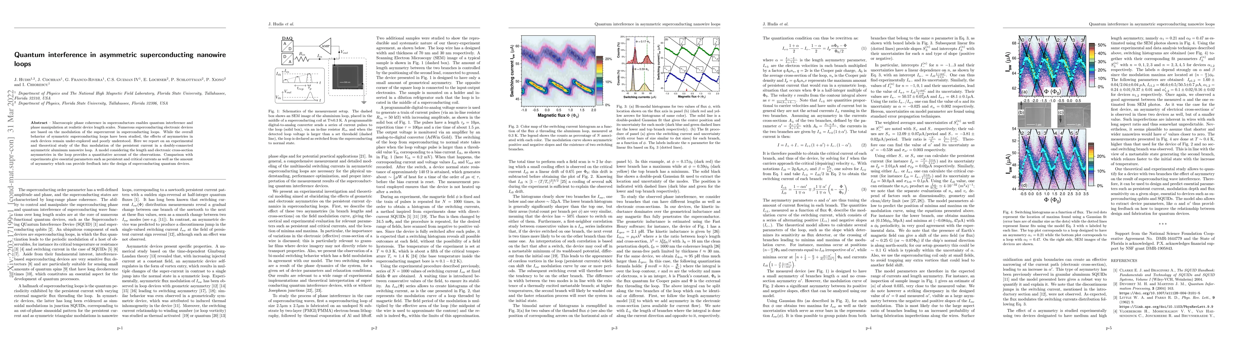 Thumbnail for Quantum interference in asymmetric superconducting nanowire loops
