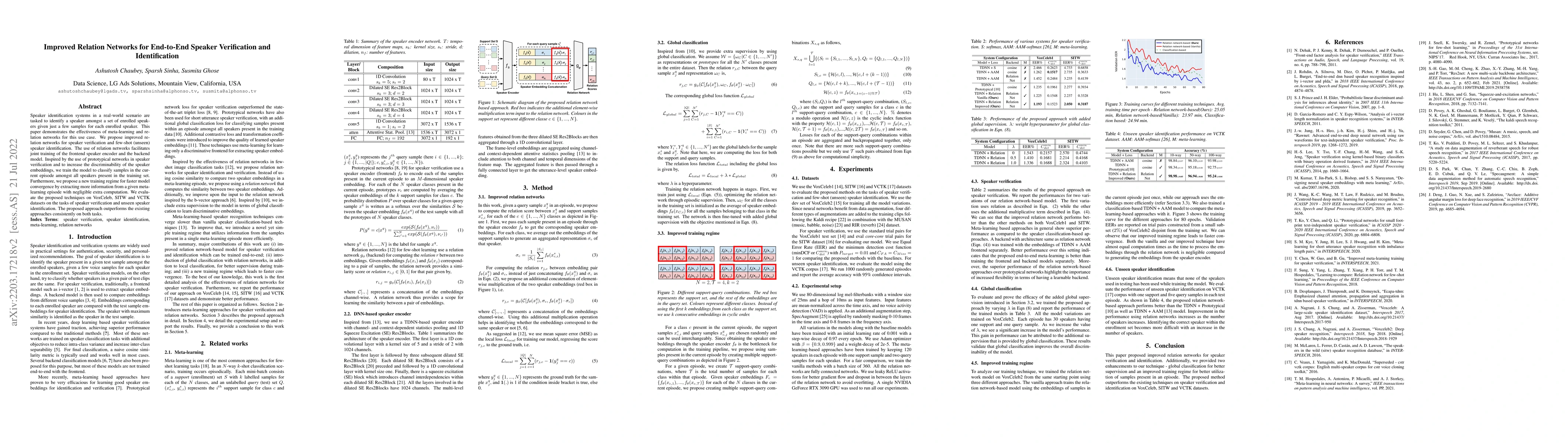 Thumbnail for Improved Relation Networks for End-to-End Speaker Verification and
  Identification