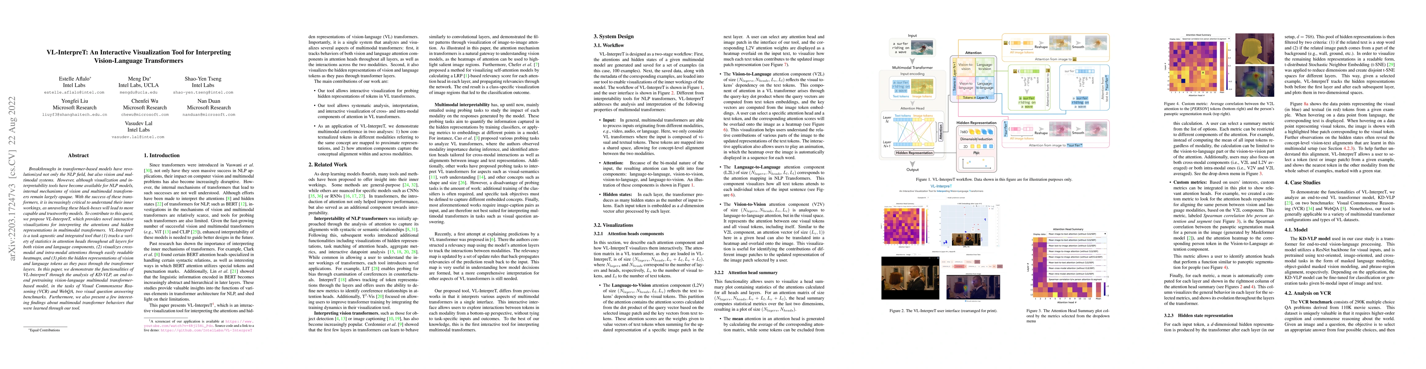 Thumbnail for VL-InterpreT: An Interactive Visualization Tool for Interpreting
  Vision-Language Transformers