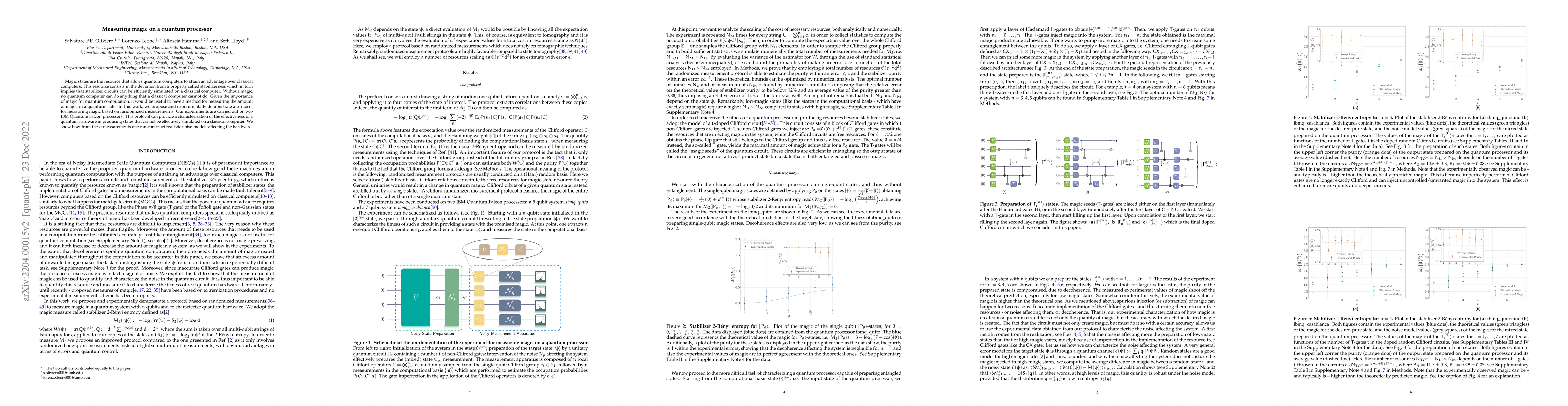 Thumbnail for Measuring magic on a quantum processor