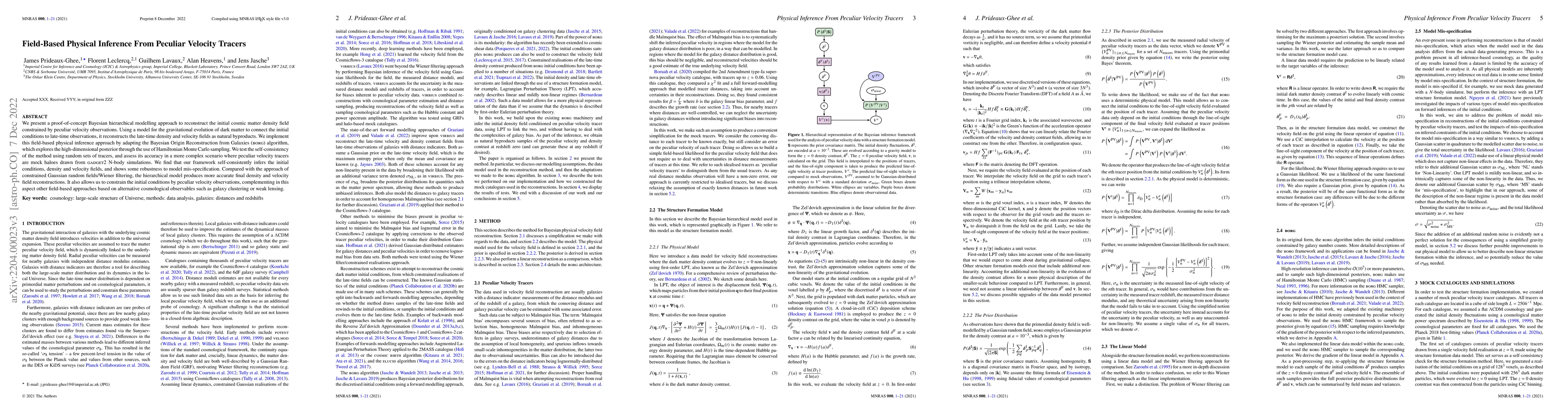 Thumbnail for Field-Based Physical Inference From Peculiar Velocity Tracers
