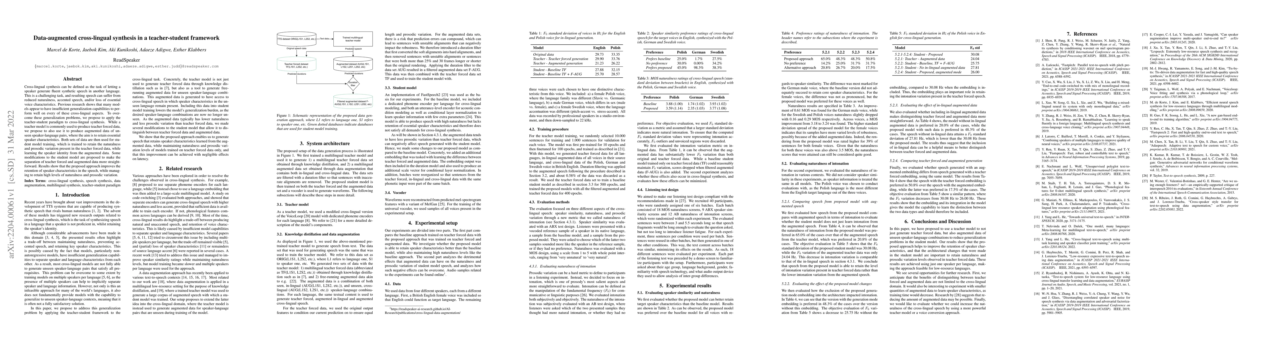 Thumbnail for Data-augmented cross-lingual synthesis in a teacher-student framework