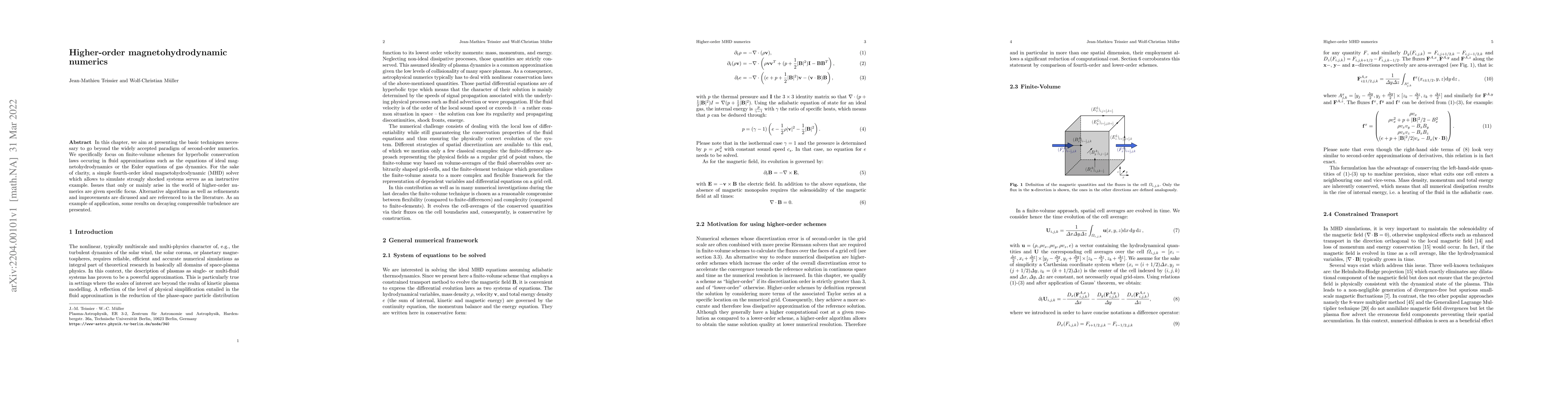Thumbnail for Higher-order magnetohydrodynamic numerics