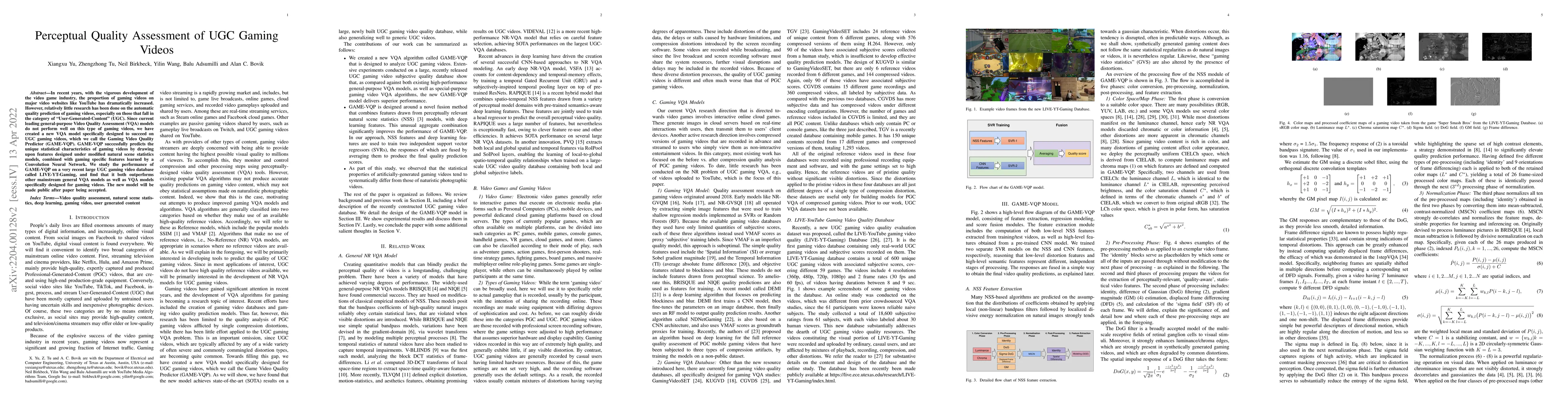 Thumbnail for Perceptual Quality Assessment of UGC Gaming Videos