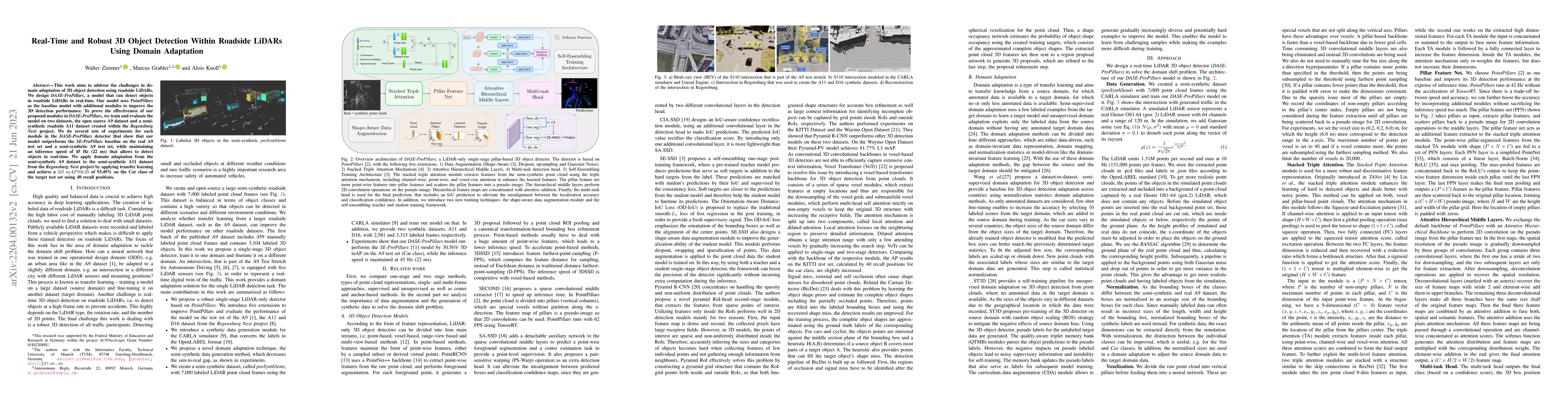 Thumbnail for Real-Time and Robust 3D Object Detection Within Road-Side LiDARs Using
  Domain Adaptation