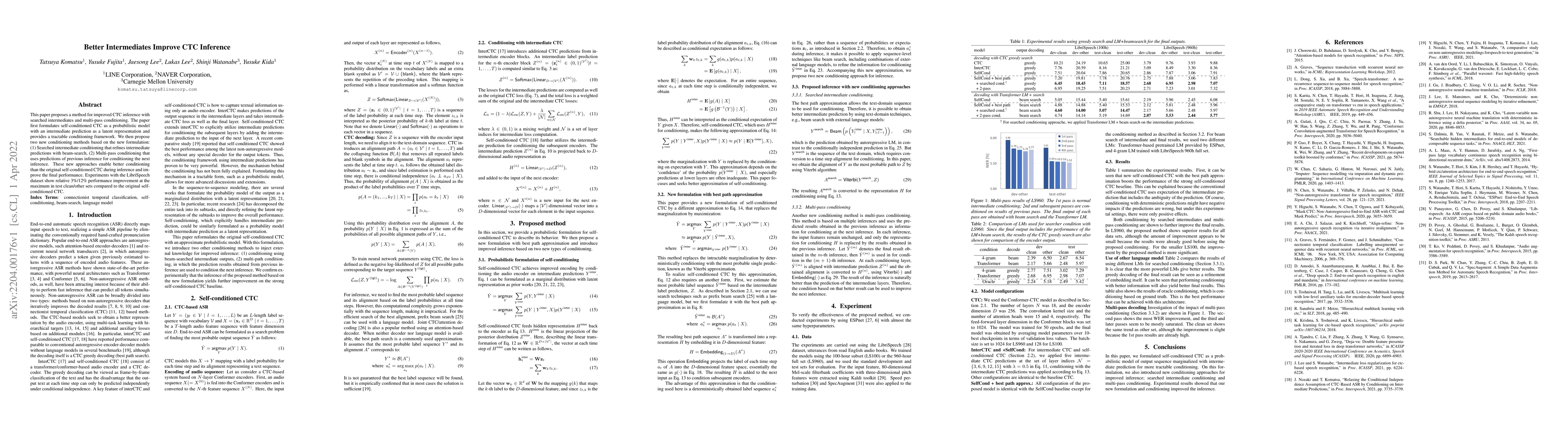 Thumbnail for Better Intermediates Improve CTC Inference