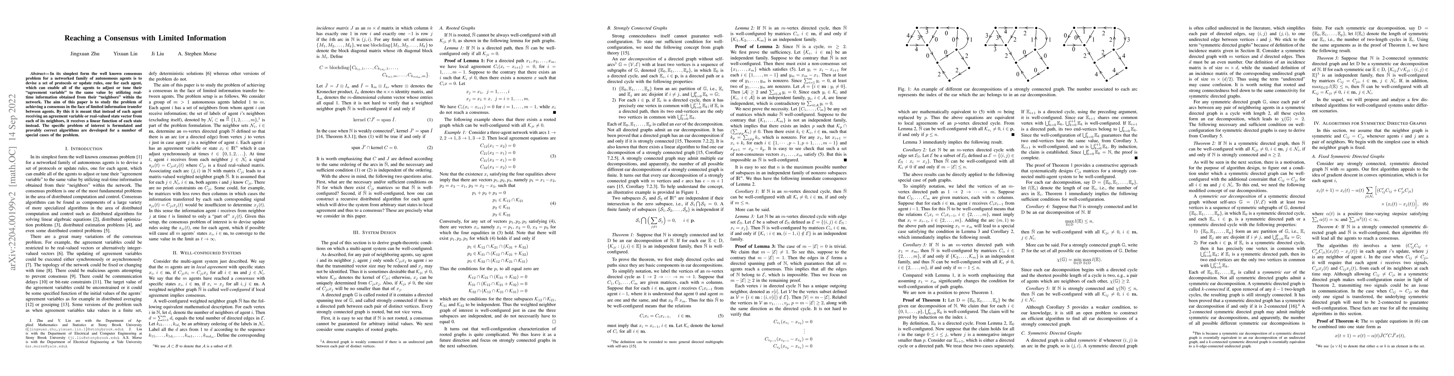 Thumbnail for Reaching a Consensus with Limited Information