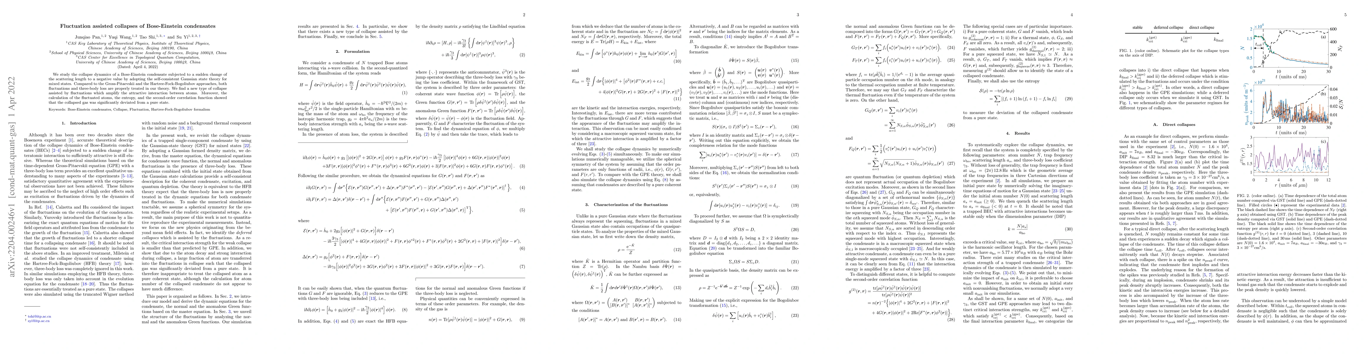 Thumbnail for Fluctuation assisted collapses of Bose-Einstein condensates