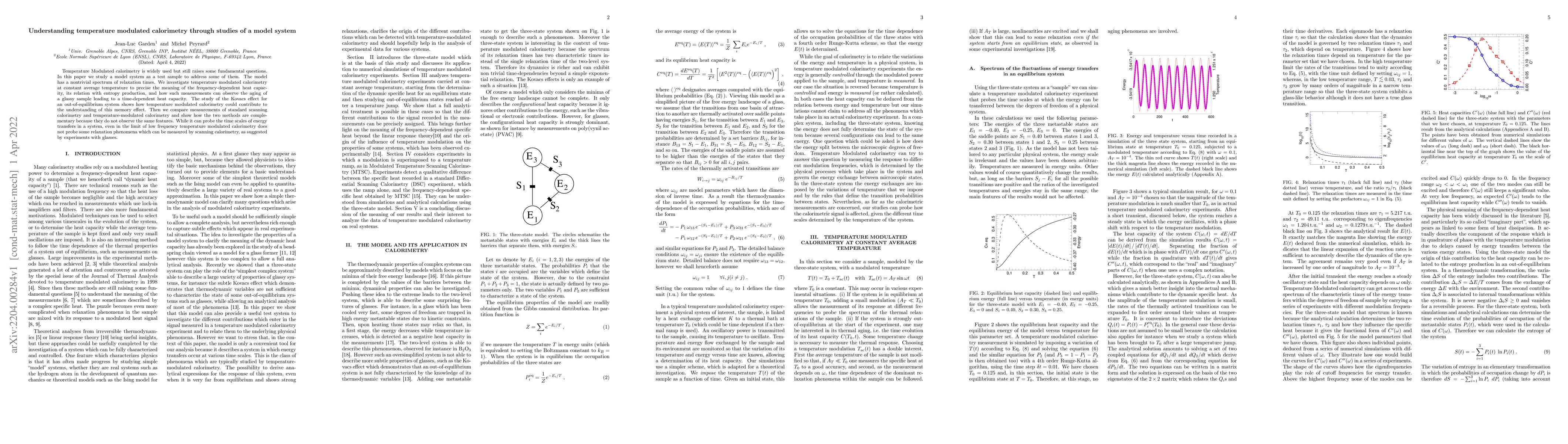 Thumbnail for Understanding temperature modulated calorimetry through studies of a
  model system