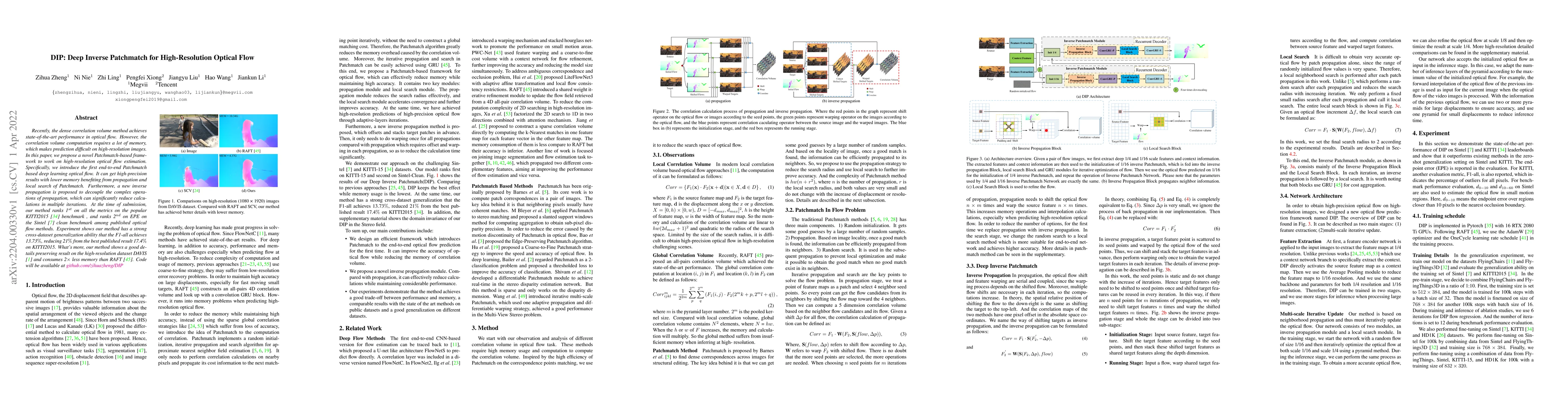 Thumbnail for DIP: Deep Inverse Patchmatch for High-Resolution Optical Flow
