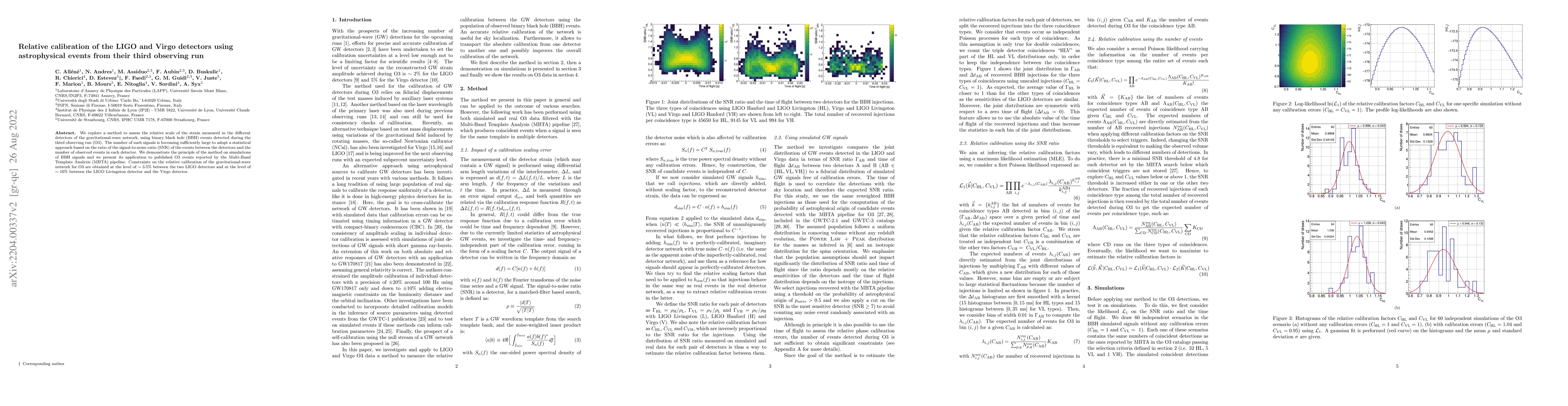 Thumbnail for Relative calibration of the LIGO and Virgo detectors using astrophysical
  events from their third observing run