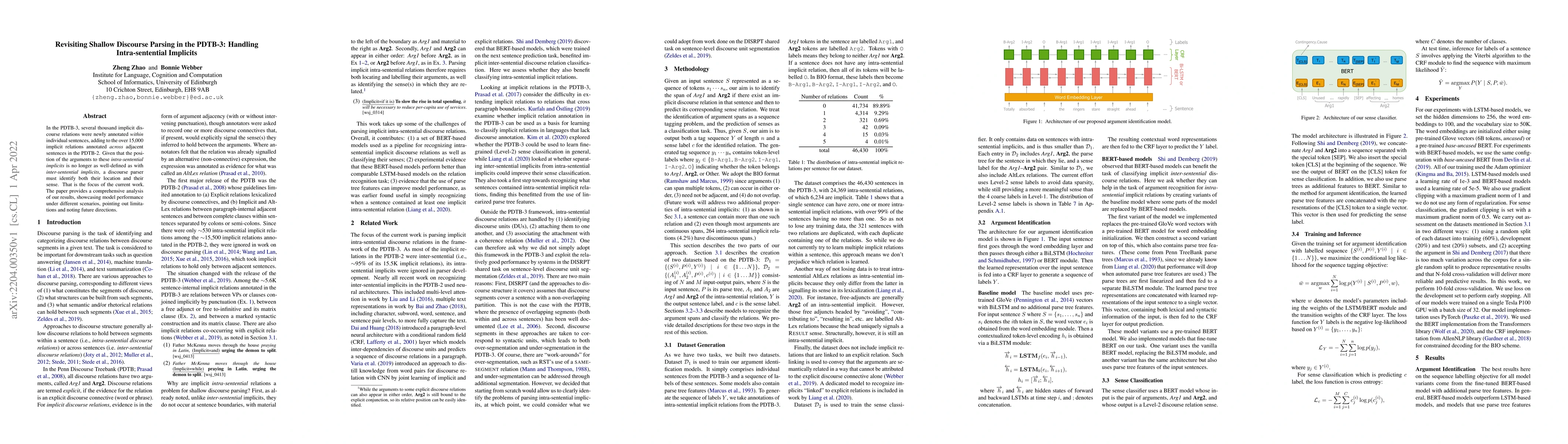 Thumbnail for Revisiting Shallow Discourse Parsing in the PDTB-3: Handling
  Intra-sentential Implicits