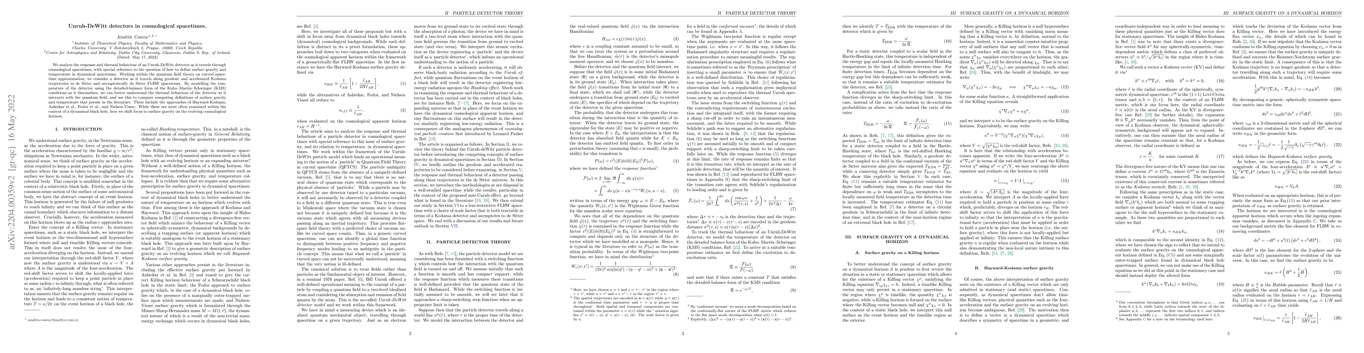 Thumbnail for Unruh-DeWitt detectors in cosmological spacetimes