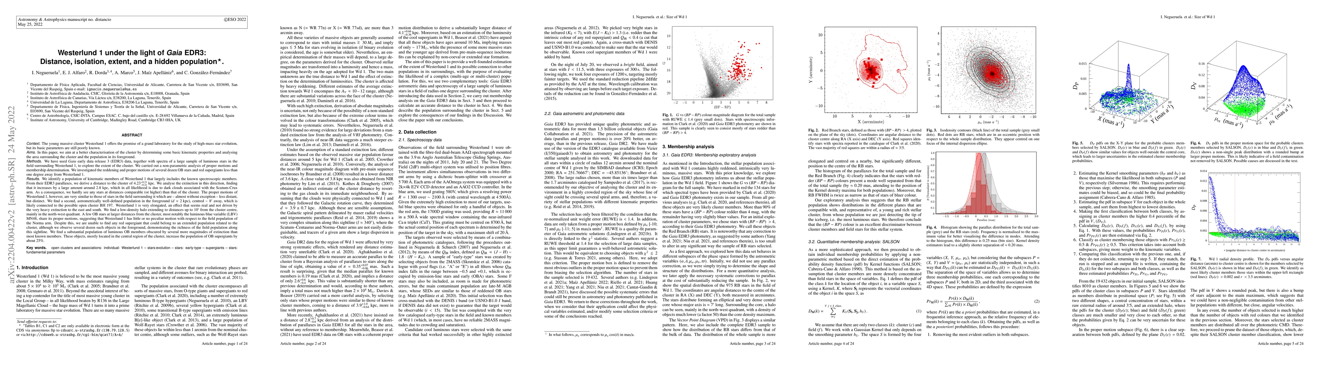 Thumbnail for Westerlund 1 under the light of Gaia EDR3: Distance, isolation, extent,
  and a hidden population