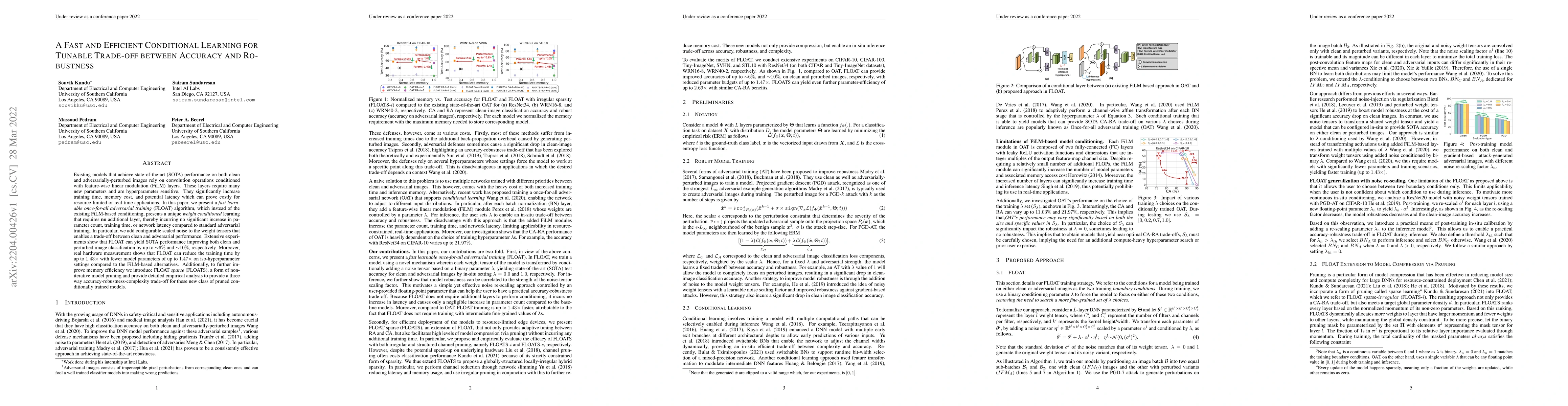 Thumbnail for A Fast and Efficient Conditional Learning for Tunable Trade-Off between
  Accuracy and Robustness