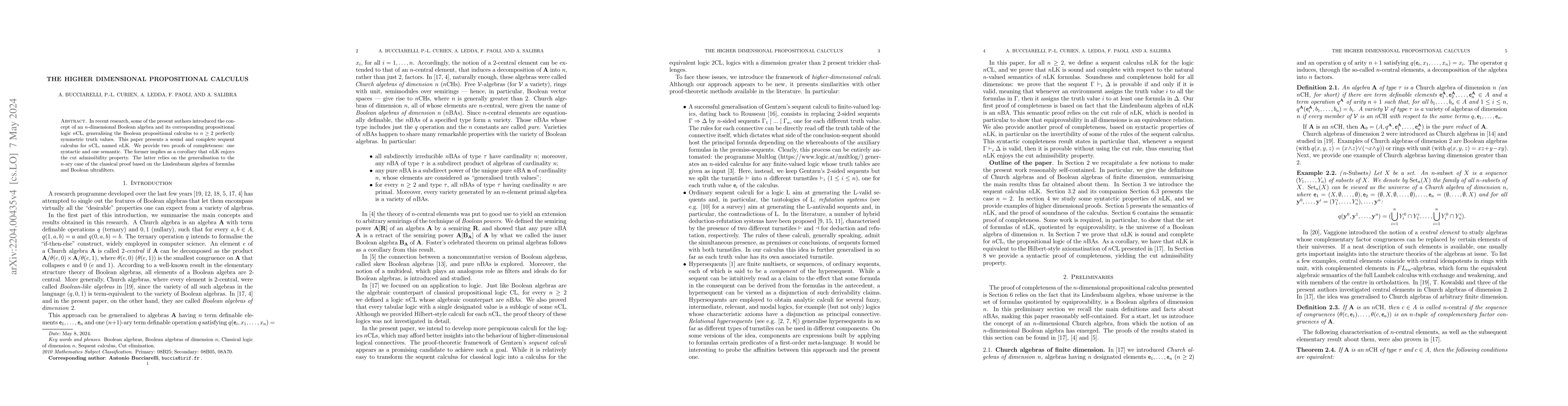 Thumbnail for The higher dimensional propositional calculus