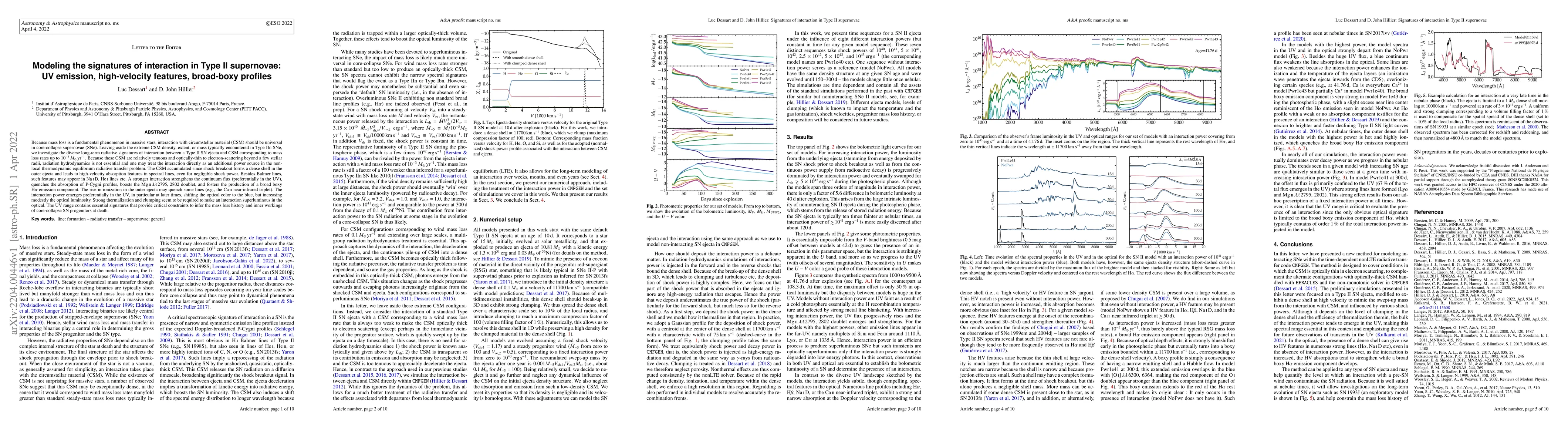 Thumbnail for Modeling the signatures of interaction in Type II supernovae: UV
  emission, high-velocity features, broad-boxy profiles