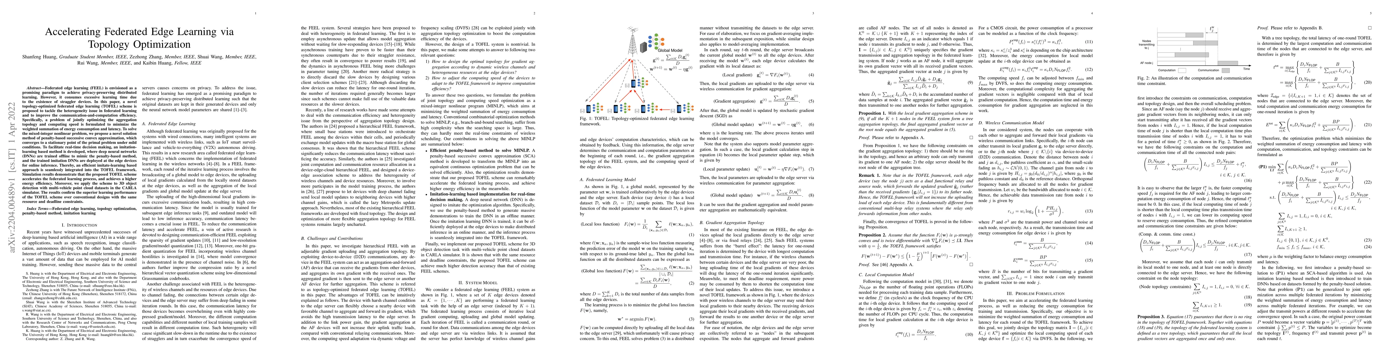 Thumbnail for Accelerating Federated Edge Learning via Topology Optimization