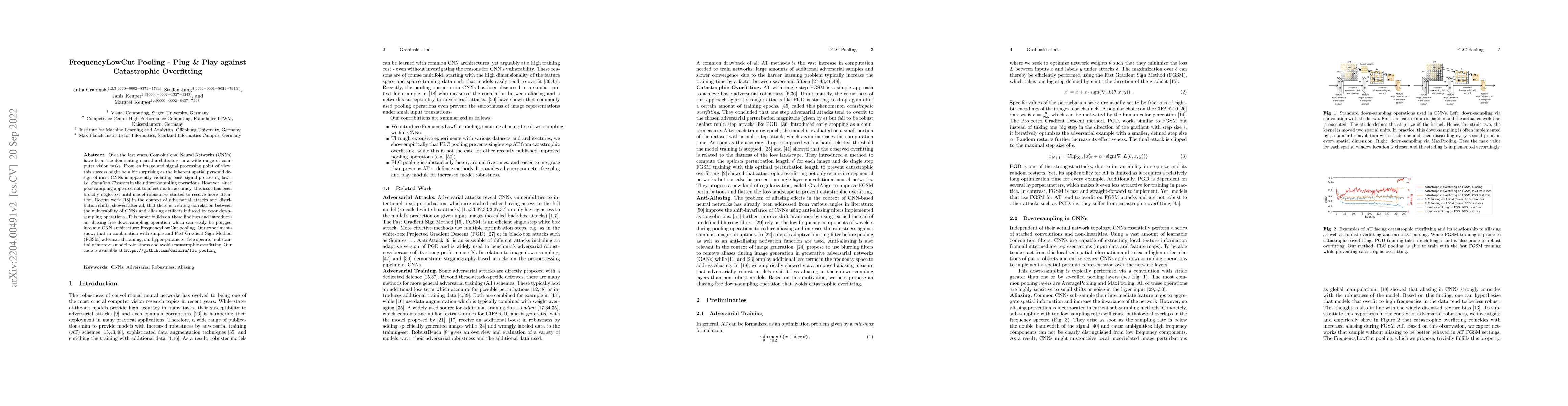 Thumbnail for FrequencyLowCut Pooling -- Plug & Play against Catastrophic Overfitting