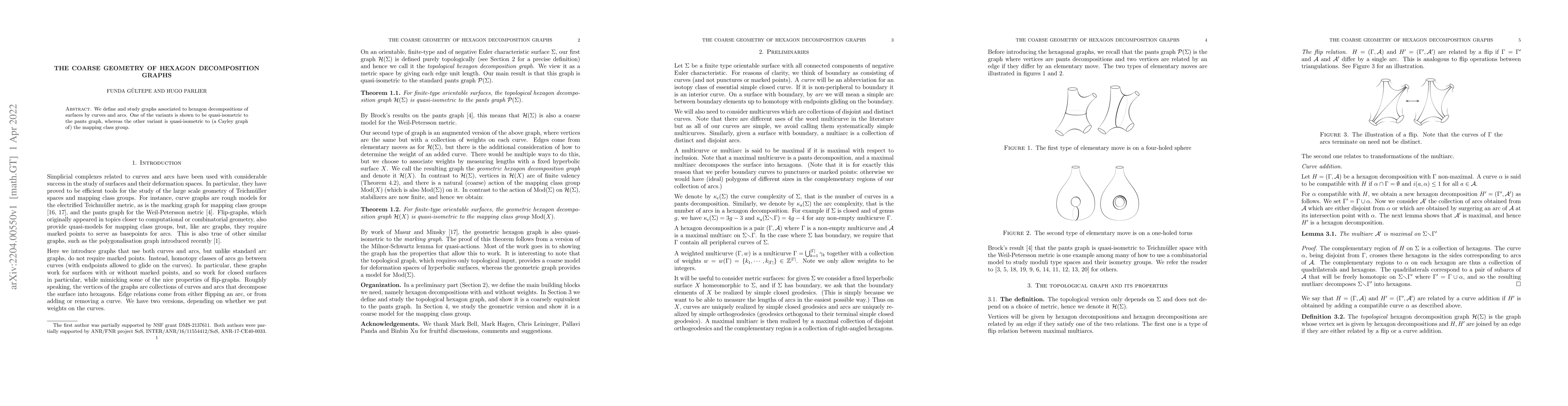 Thumbnail for The coarse geometry of hexagon decomposition graphs