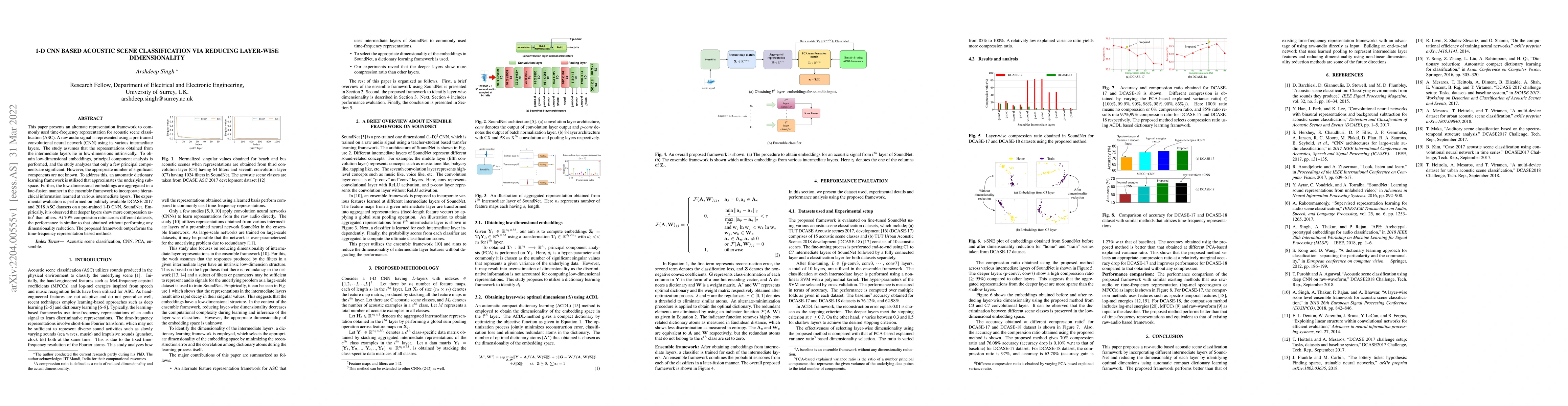 Thumbnail for 1-D CNN based Acoustic Scene Classification via Reducing Layer-wise
  Dimensionality
