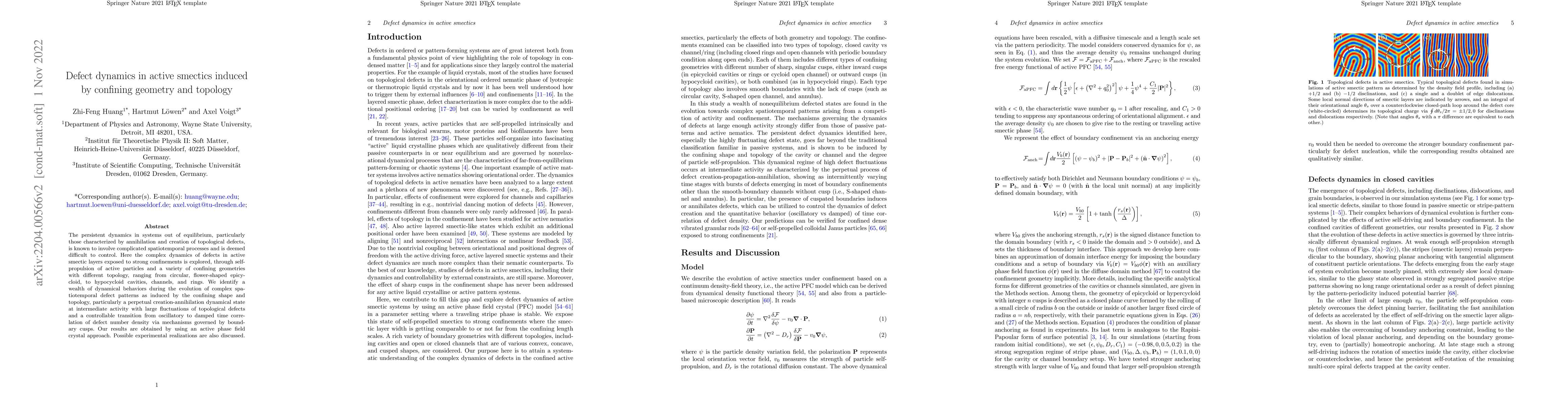 Thumbnail for Defect dynamics in active smectics induced by confining geometry and
  topology