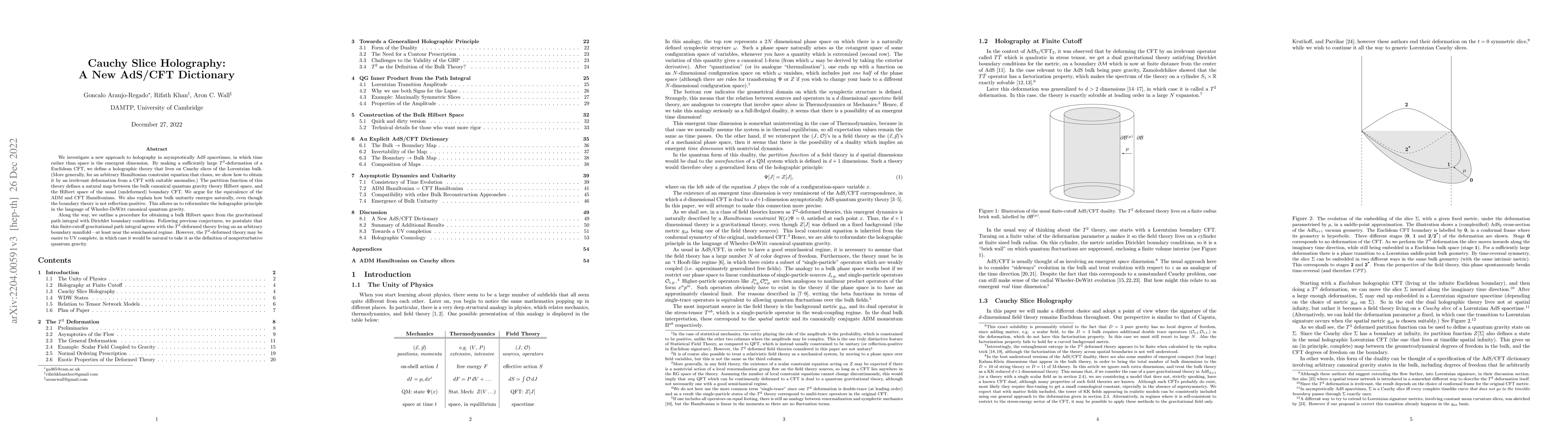 Thumbnail for Cauchy Slice Holography: A New AdS/CFT Dictionary