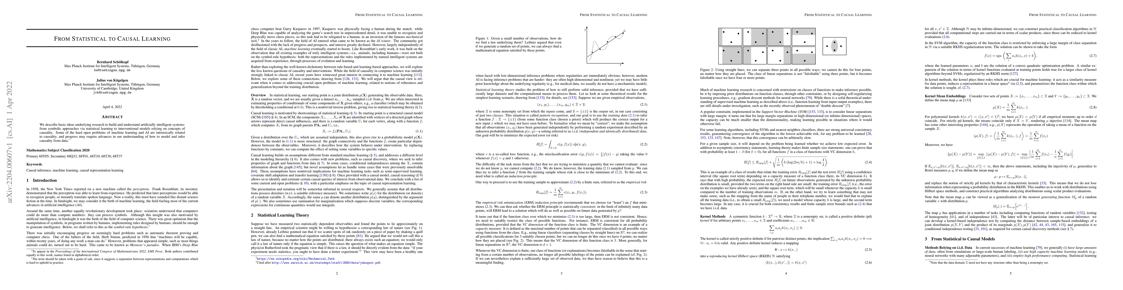 Thumbnail for From Statistical to Causal Learning
