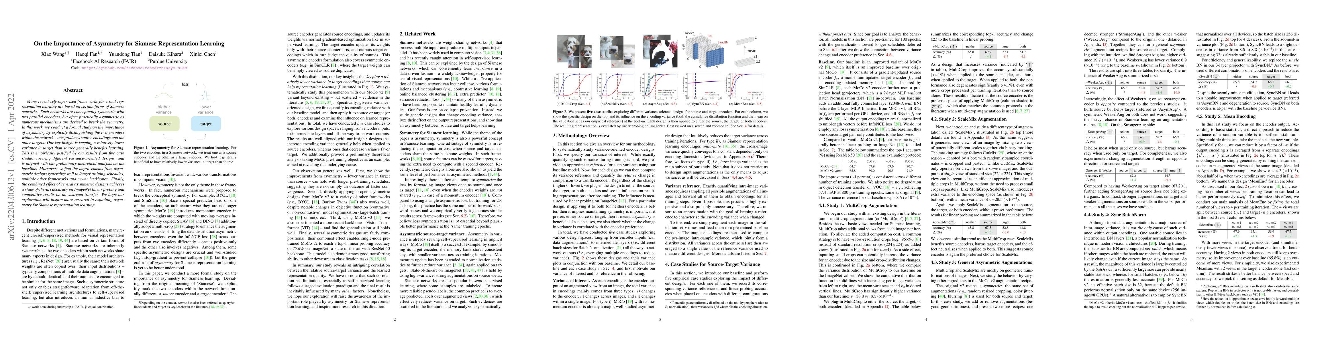 Thumbnail for On the Importance of Asymmetry for Siamese Representation Learning