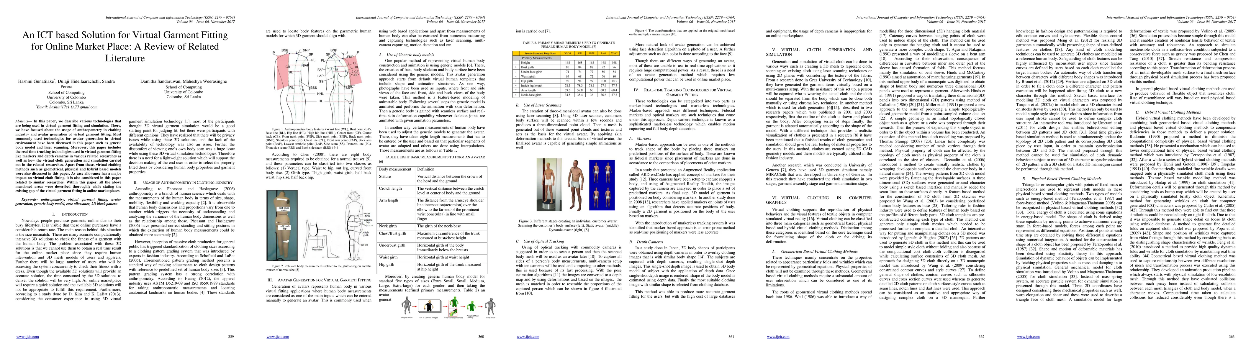 Thumbnail for An ICT based Solution for Virtual Garment Fitting for Online Market
  Place: A Review of Related Literature