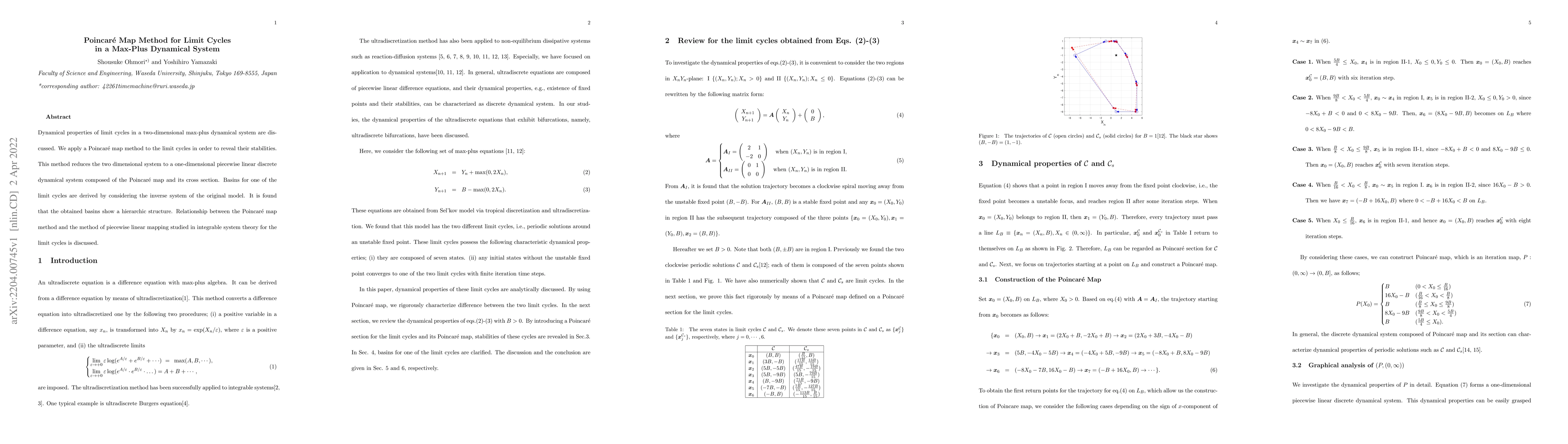 Thumbnail for Poincare Map Method for Limit Cycles in a Max-Plus Dynamical System