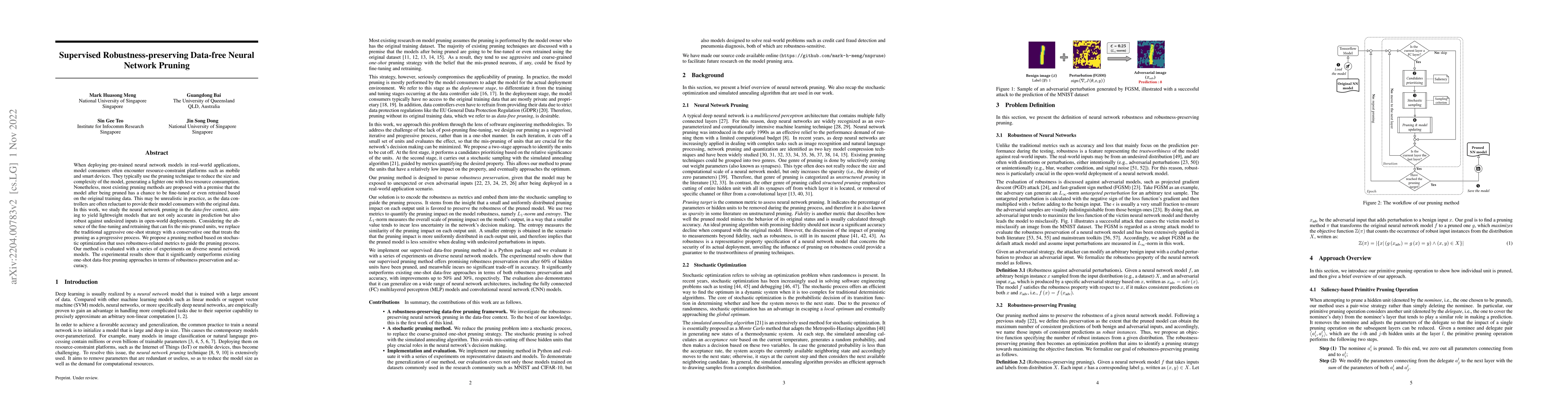 Thumbnail for Supervised Robustness-preserving Data-free Neural Network Pruning