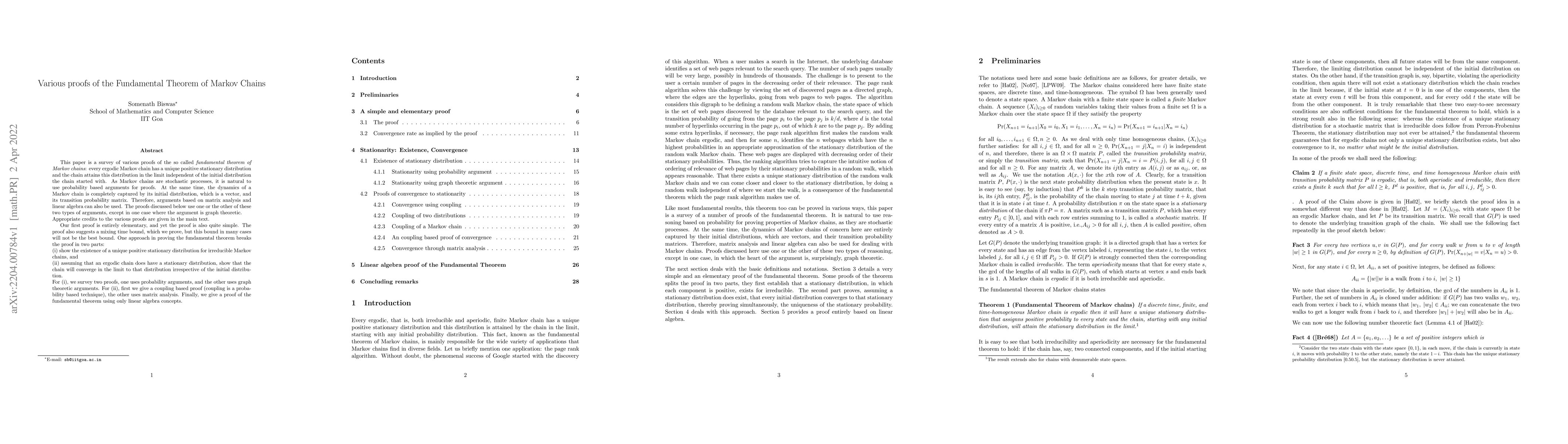 Thumbnail for Various proofs of the Fundamental Theorem of Markov Chains