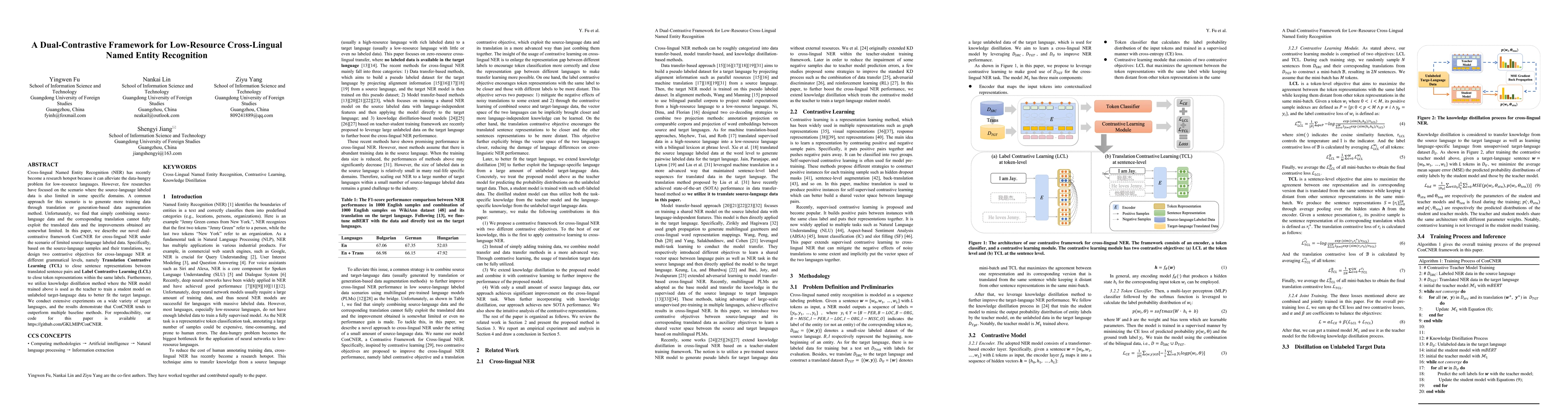 Thumbnail for A Dual-Contrastive Framework for Low-Resource Cross-Lingual Named Entity
  Recognition