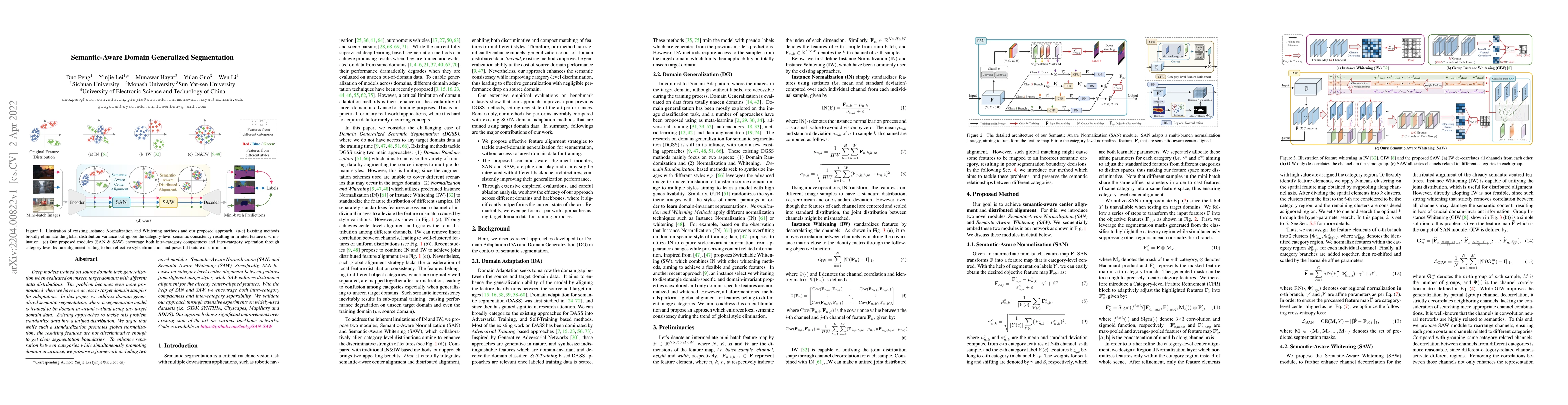 Thumbnail for Semantic-Aware Domain Generalized Segmentation