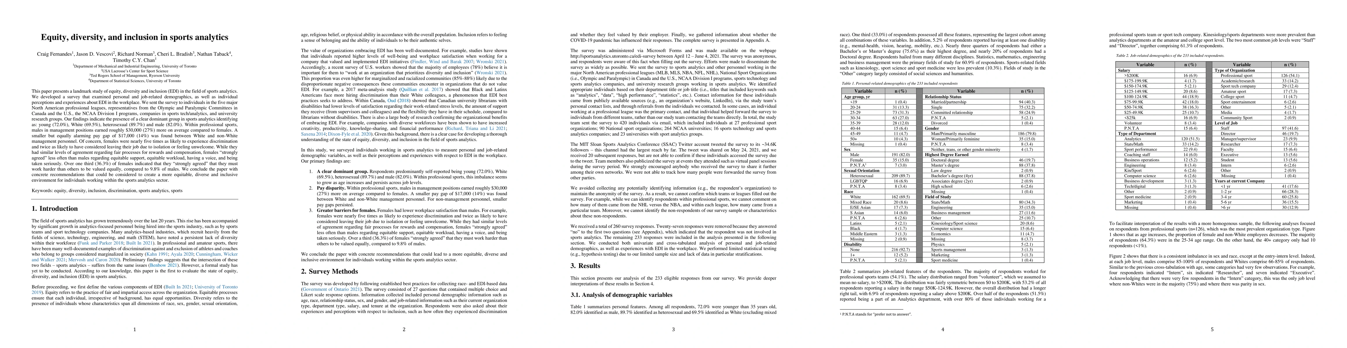 Thumbnail for Equity, diversity, and inclusion in sports analytics