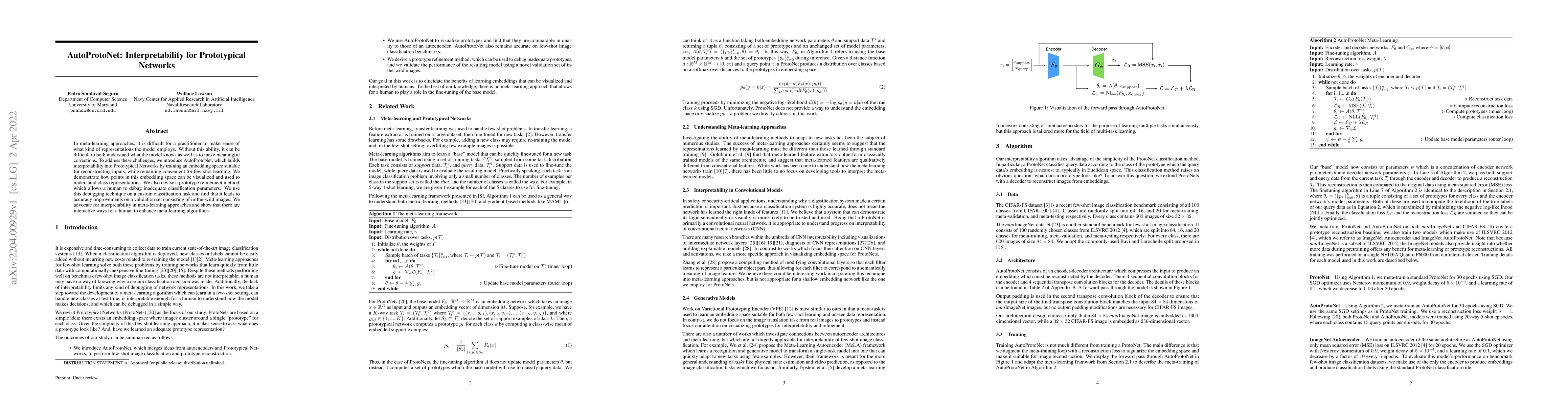 Thumbnail for AutoProtoNet: Interpretability for Prototypical Networks