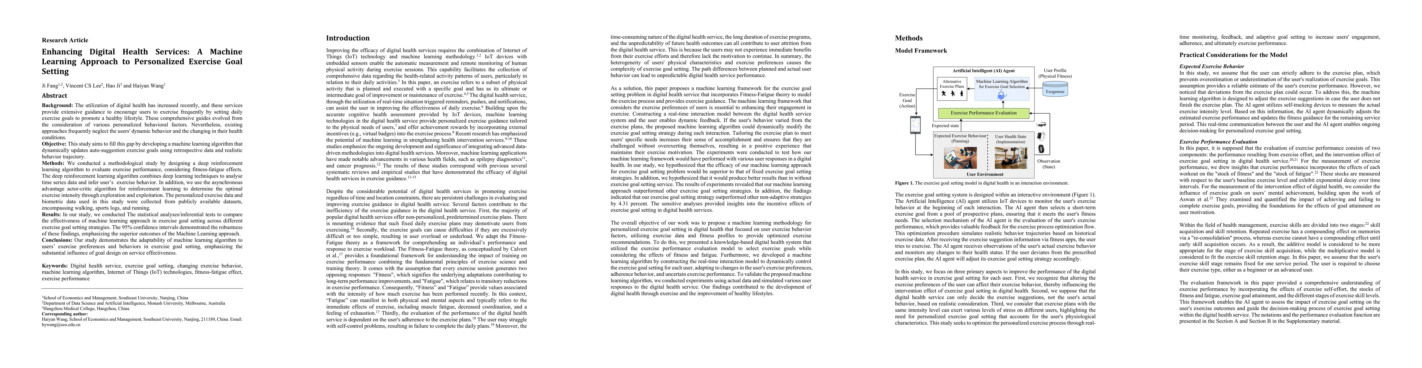 Thumbnail for Enhancing Digital Health Services: A Machine Learning Approach to
  Personalized Exercise Goal Setting