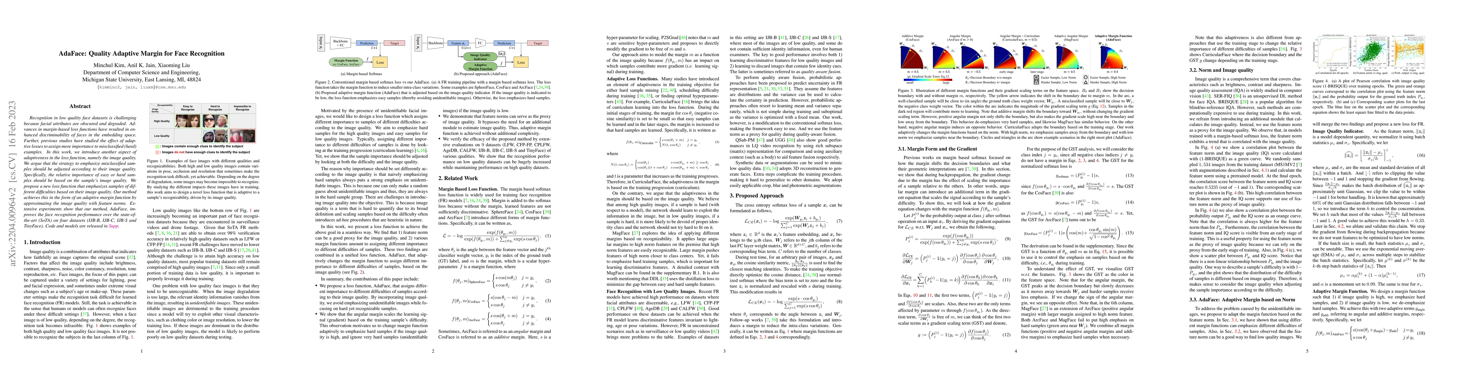 Thumbnail for AdaFace: Quality Adaptive Margin for Face Recognition