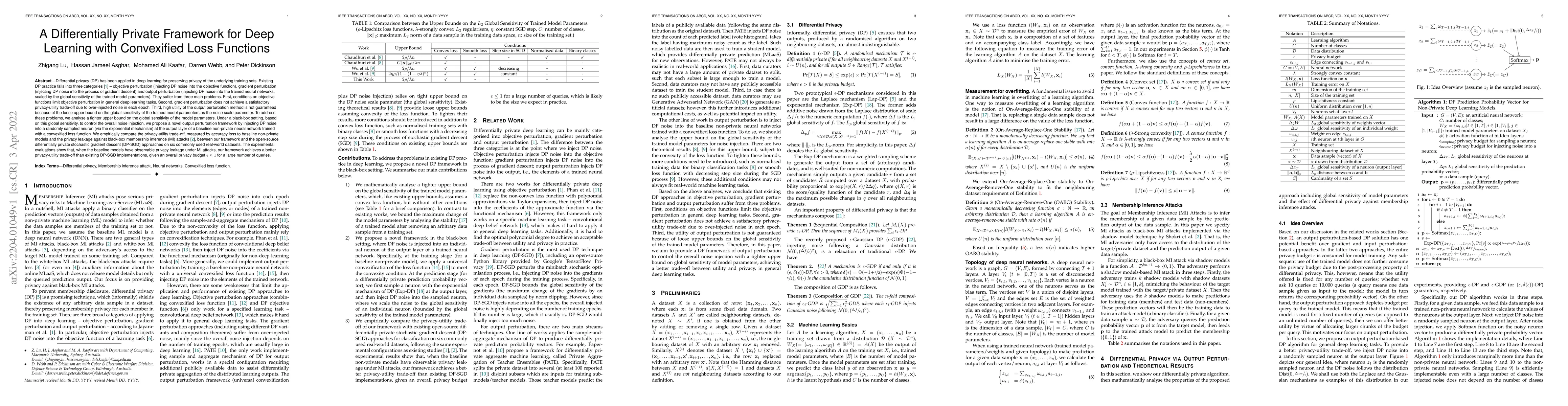 Thumbnail for A Differentially Private Framework for Deep Learning with Convexified
  Loss Functions