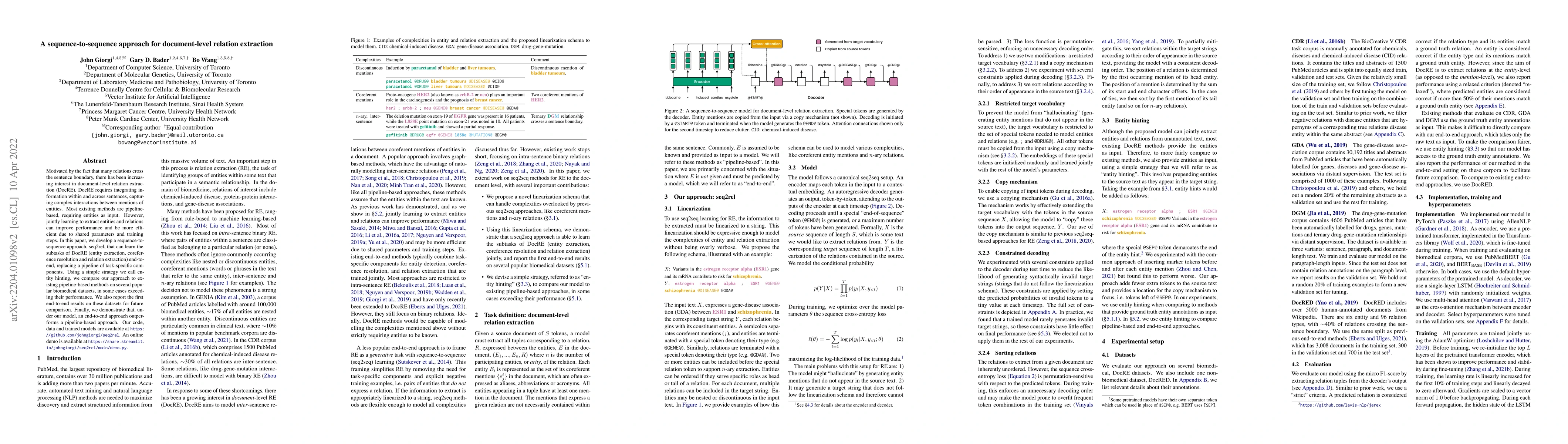Thumbnail for A sequence-to-sequence approach for document-level relation extraction