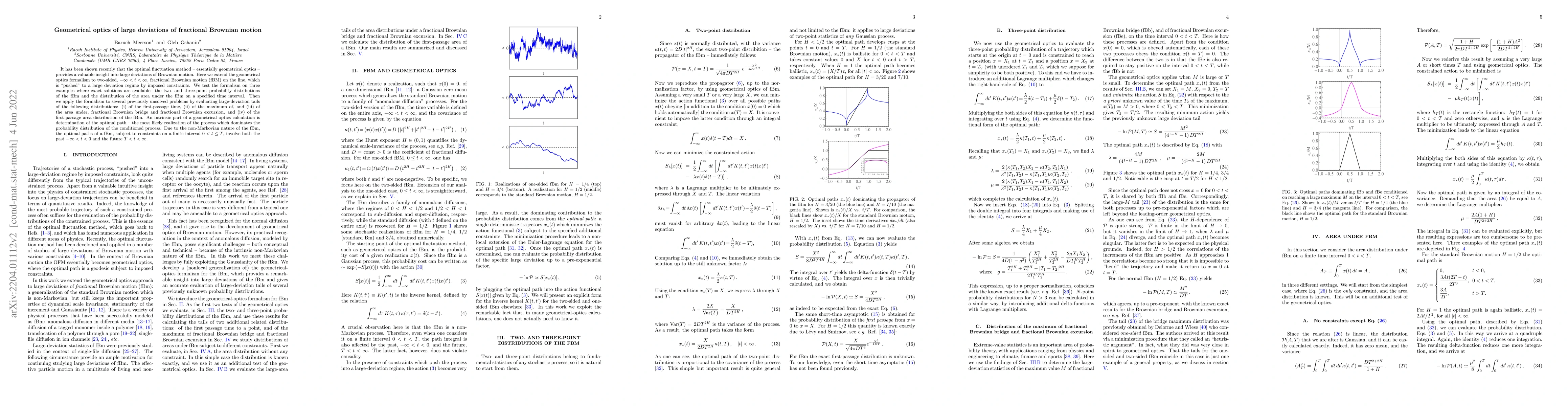 Thumbnail for Geometrical optics of large deviations of fractional Brownian motion