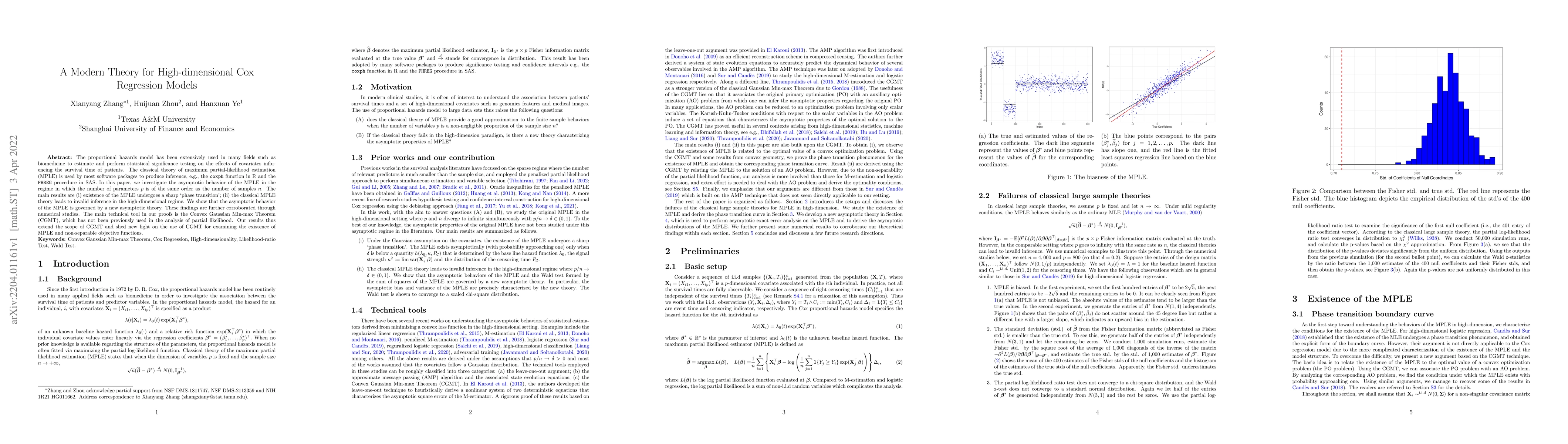 Thumbnail for A Modern Theory for High-dimensional Cox Regression Models