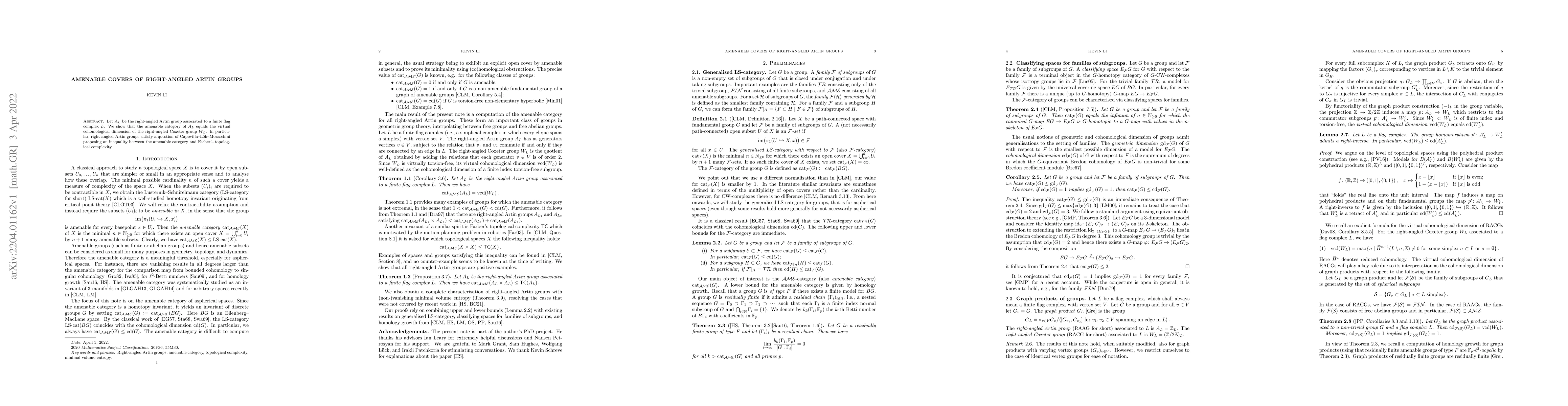 Thumbnail for Amenable covers of right-angled Artin groups