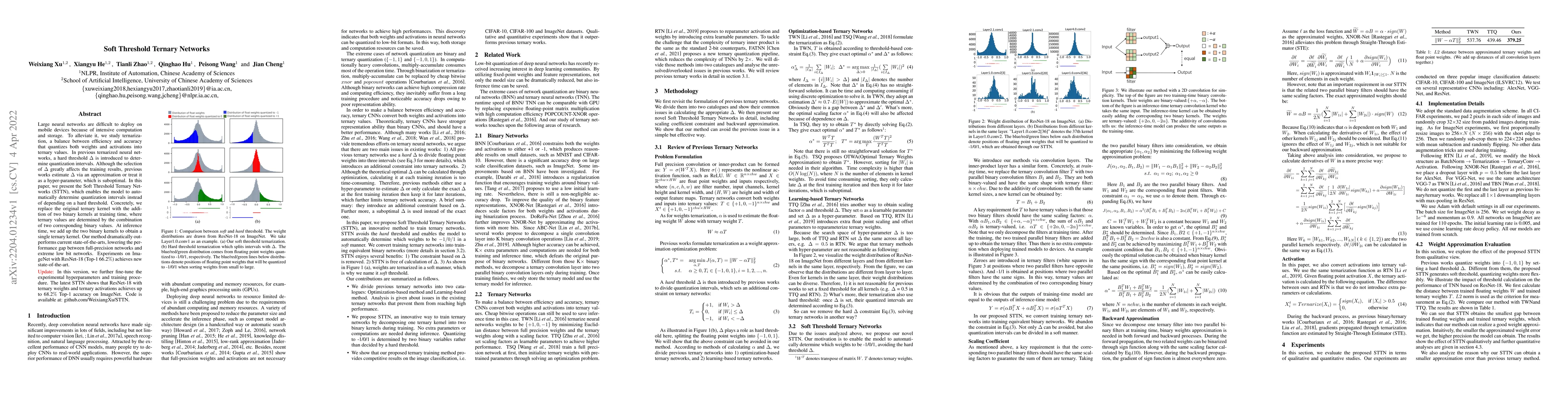 Thumbnail for Soft Threshold Ternary Networks
