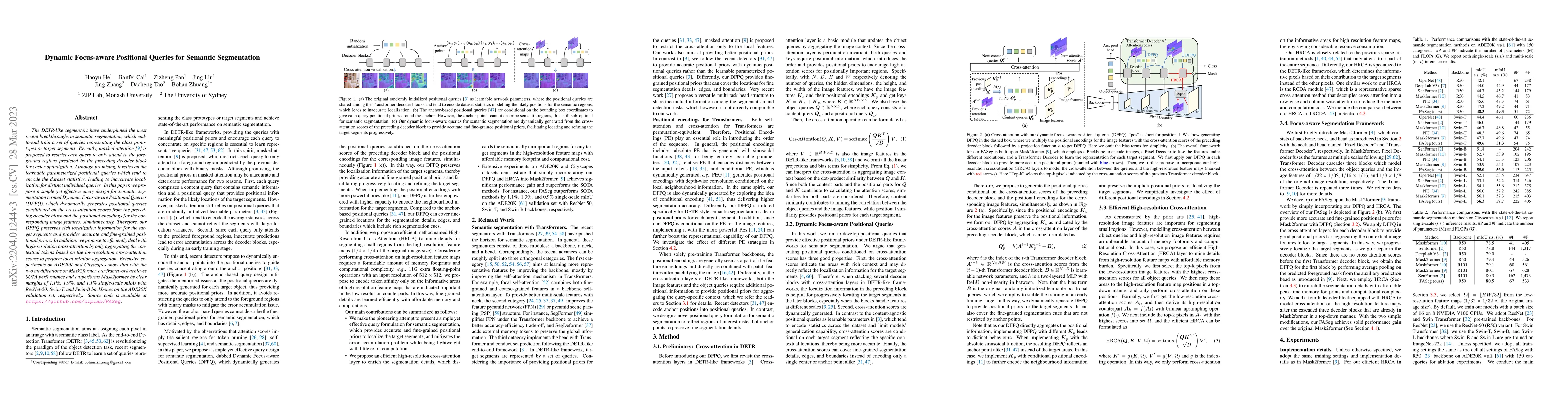 Thumbnail for Dynamic Focus-aware Positional Queries for Semantic Segmentation